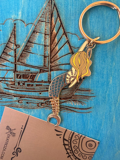 The Siren - Enamel Keychain